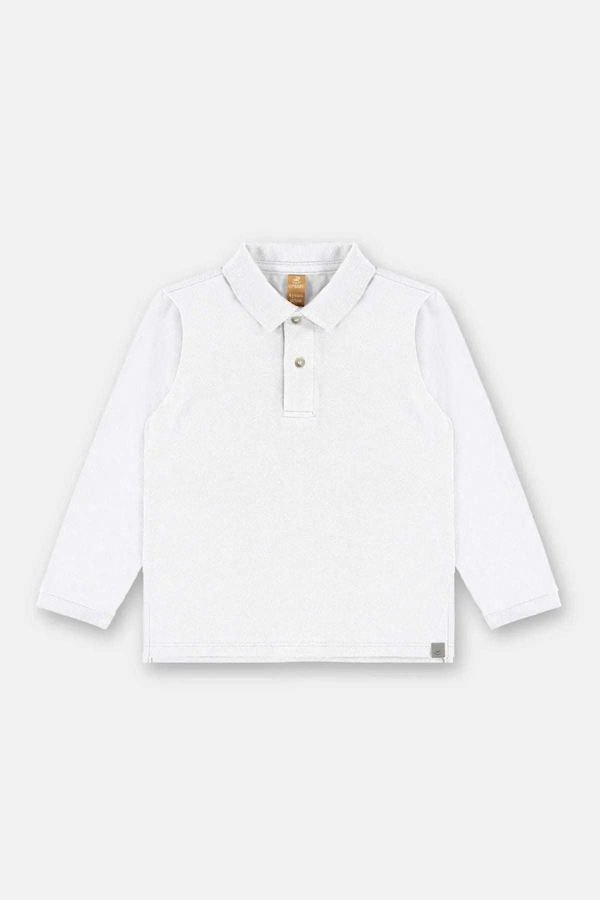 Camisa Polo M/L Em Piquet Branca