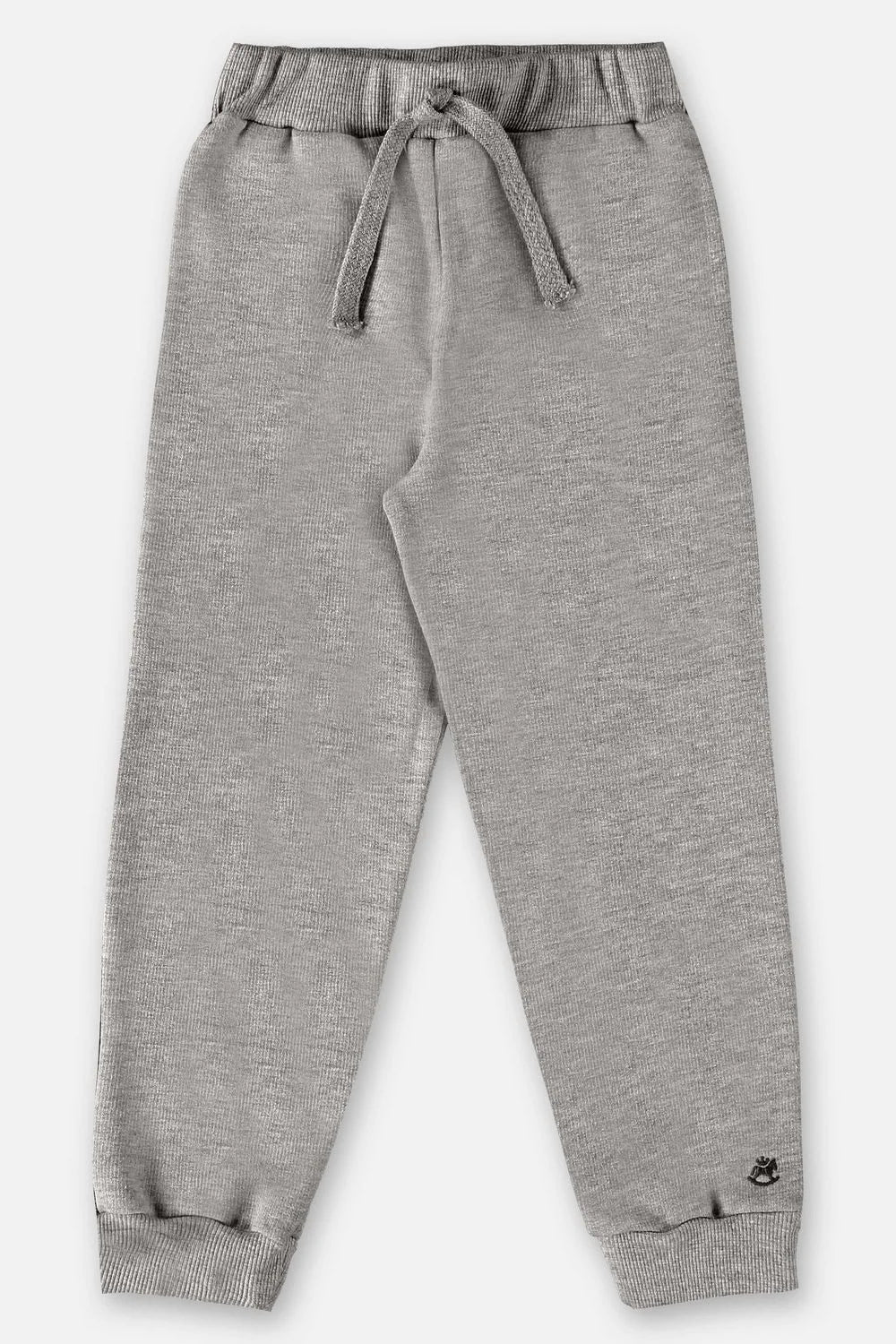 Calça Em Moletom cinza