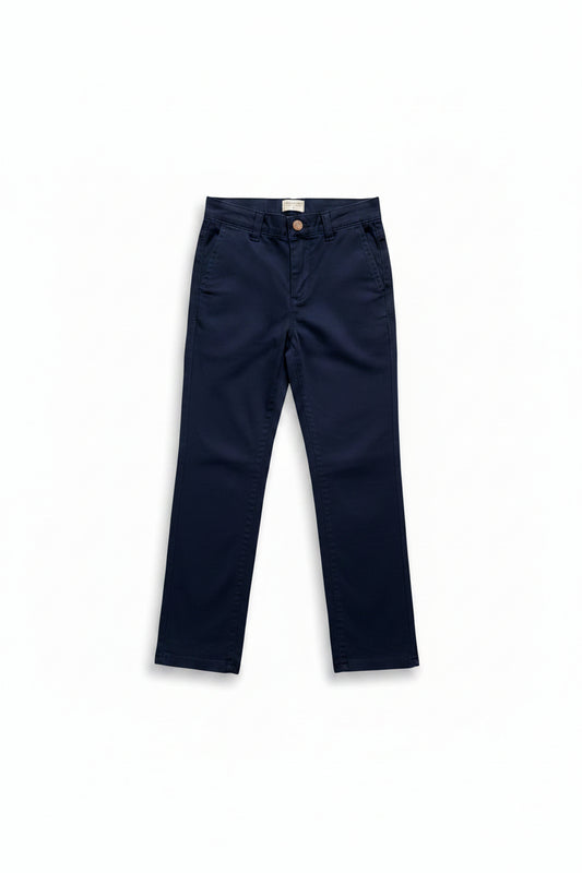 Calça Sarja Alfaiataria Azul - BEBELÂNDIA