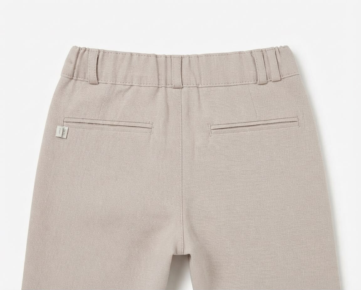 Calça Alfaiataria Oxford Bege