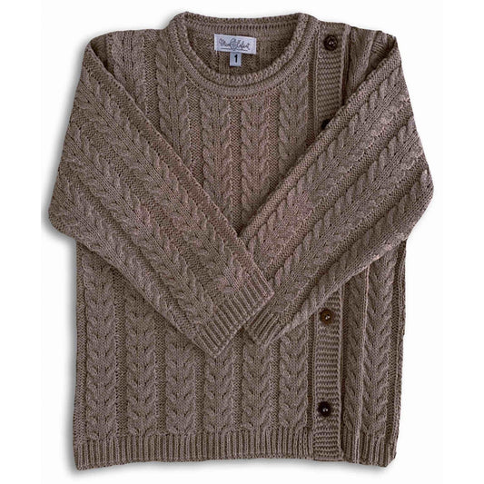Casaco em Tricot Caqui