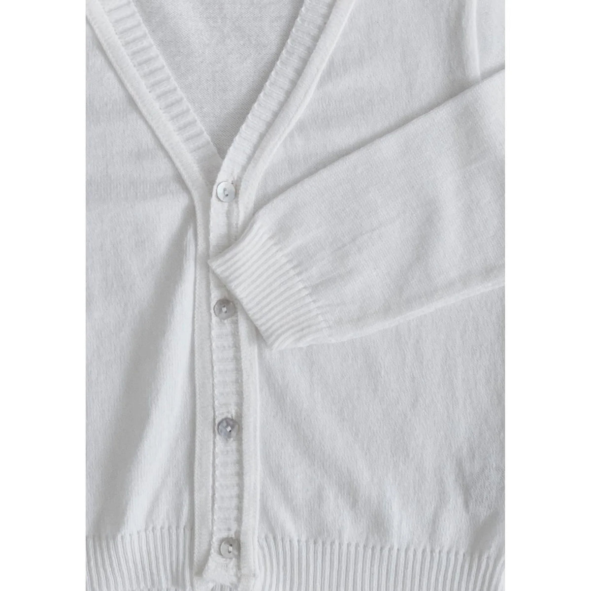 Cardigan em Tricot - Branco