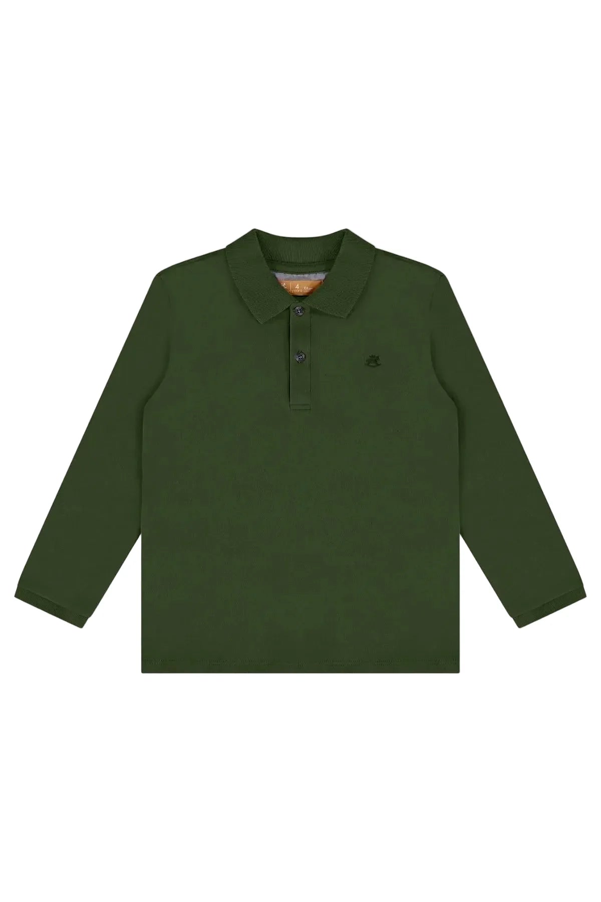 Camisa Polo Manga Longa verde