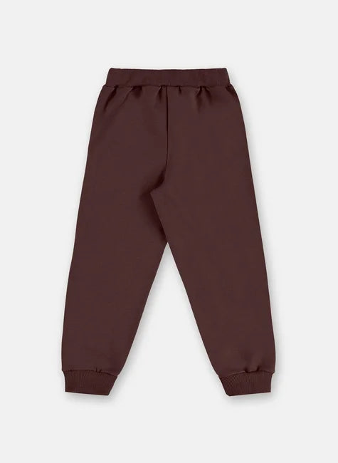Calça Em Moletom - Marrom