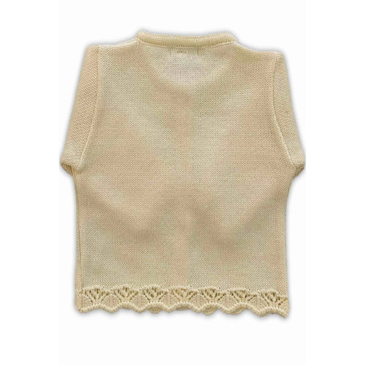 Cardigan em Tricot Amarelo