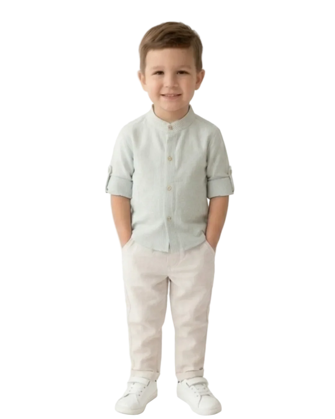 Calça Alfaiataria Oxford Bege
