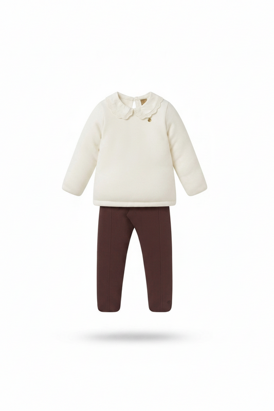 Calça Legging Em Molecotton - Marrom