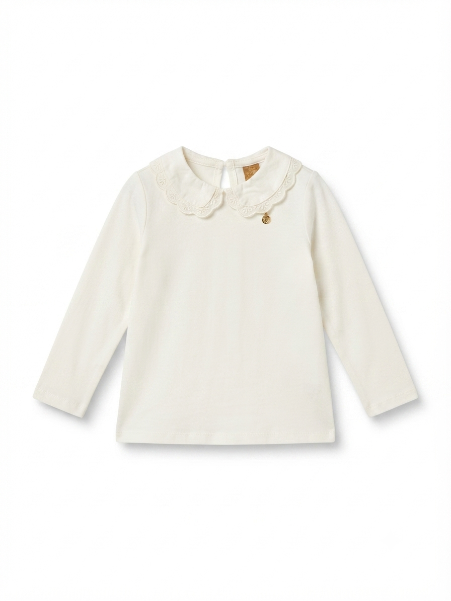 Blusa Manga Longa Em Meia Malha - Off