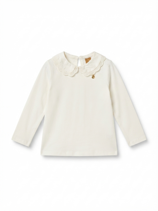 Blusa Manga Longa Em Meia Malha - Off
