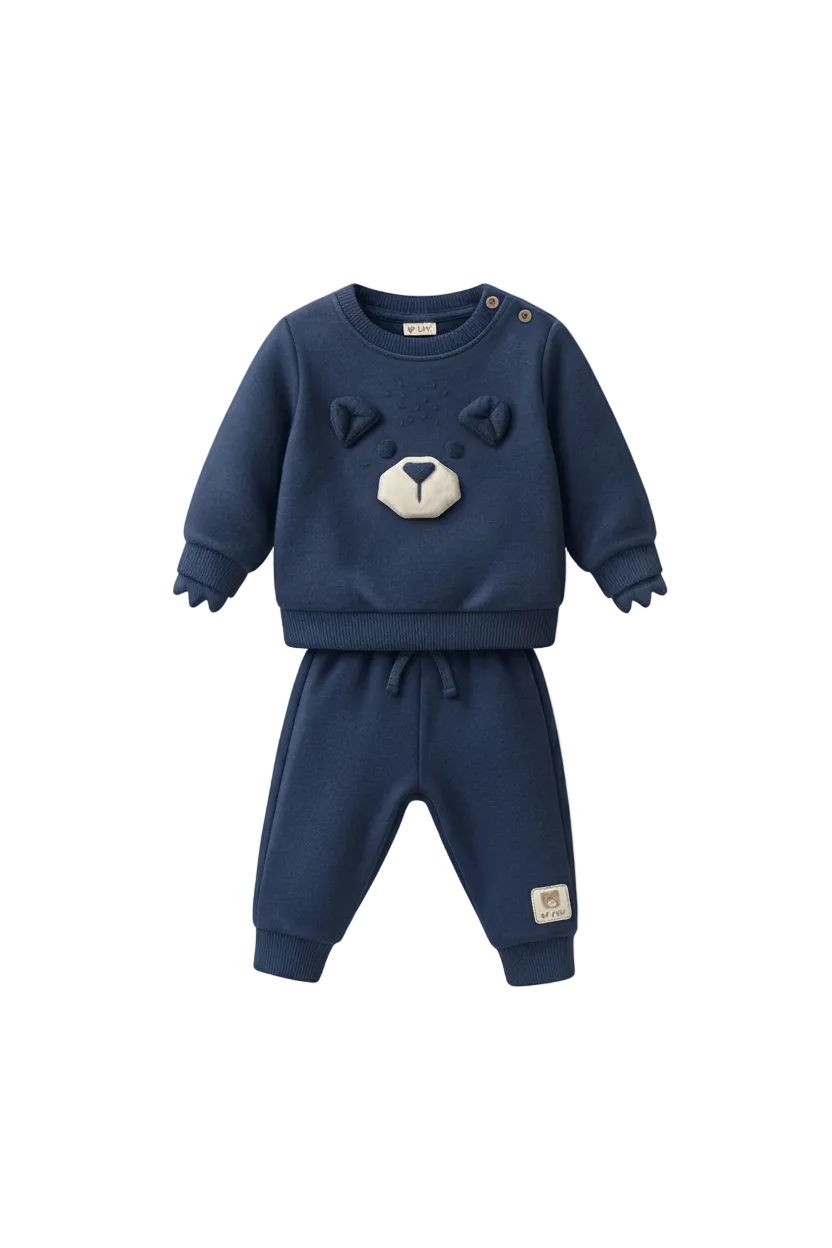 Conjunto Em Moletom - Marinho
