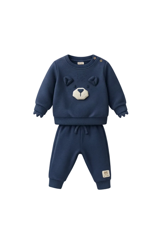 Conjunto Em Moletom - Marinho