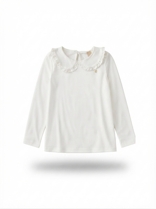 Blusa Manga Longa Em Meia Malha - Branco Especial
