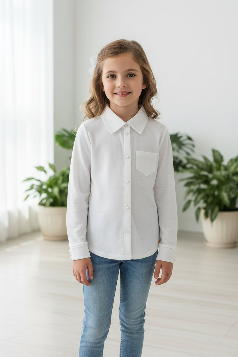 Camisa Manga Longa Branca