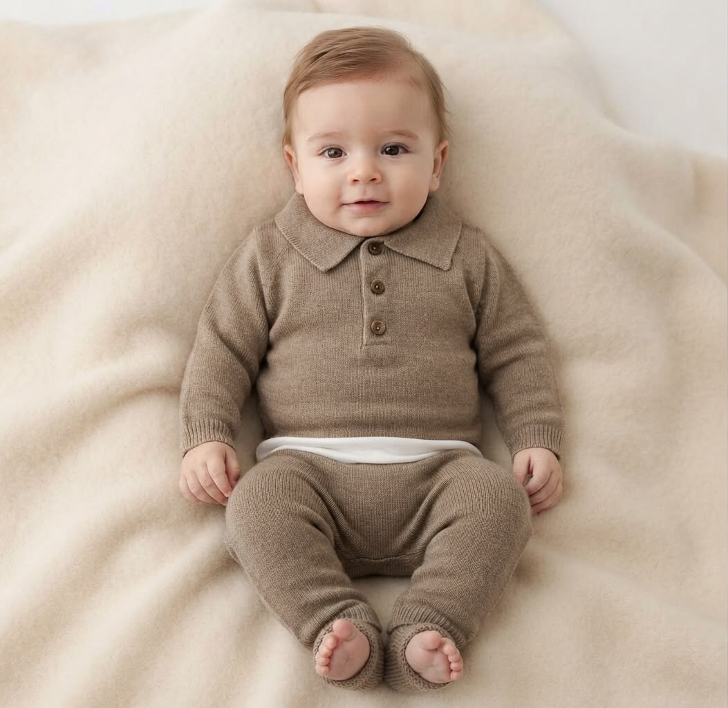 Conjunto Tricot - Caqui