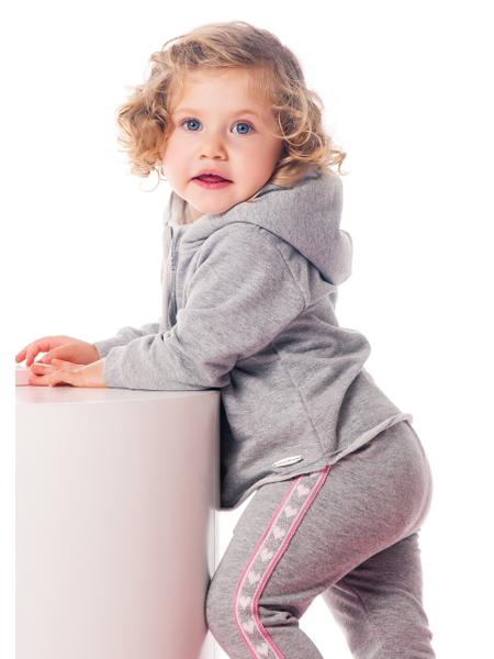 Calça Moleton Nina Cinza Mescla