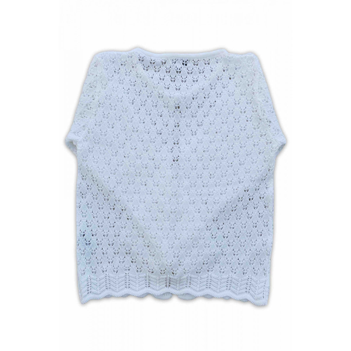 Cardigan em Tricot Branco