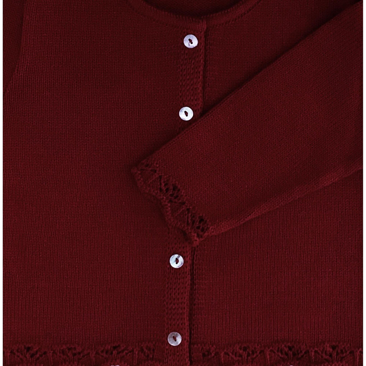 Cardigan em Tricot Vermelho