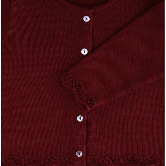 Cardigan em Tricot Vermelho