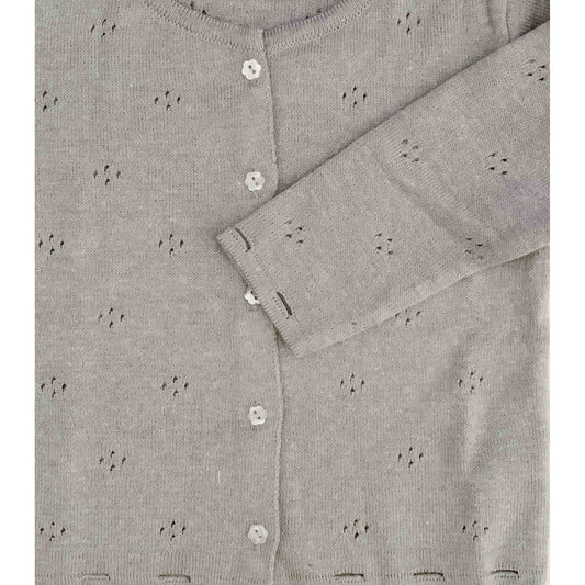 Cardigan em Tricot Cinza